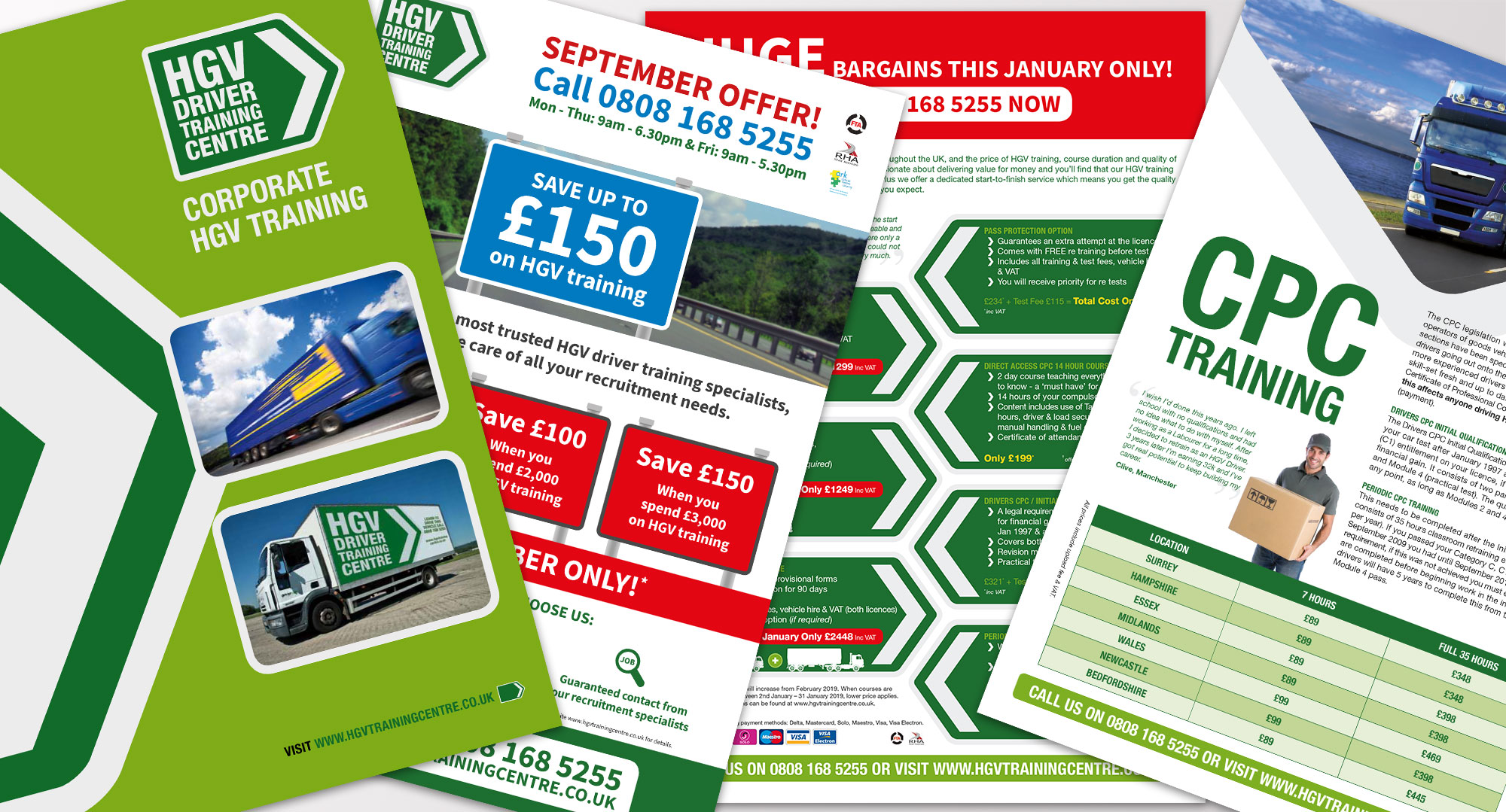 hgv driver training centre graphic deisgn