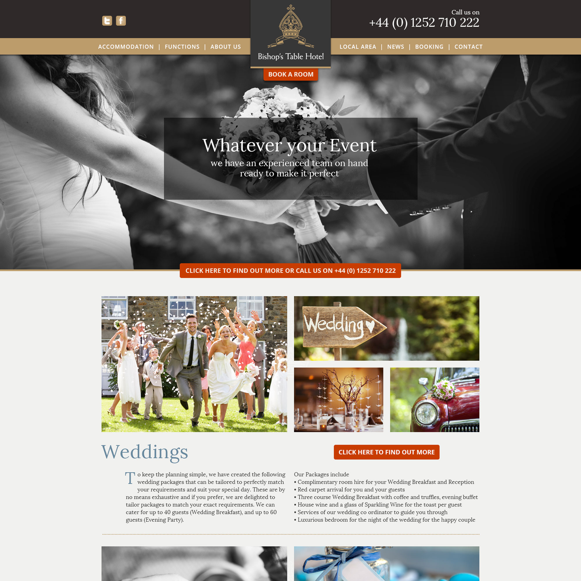 bishops table new website events page
